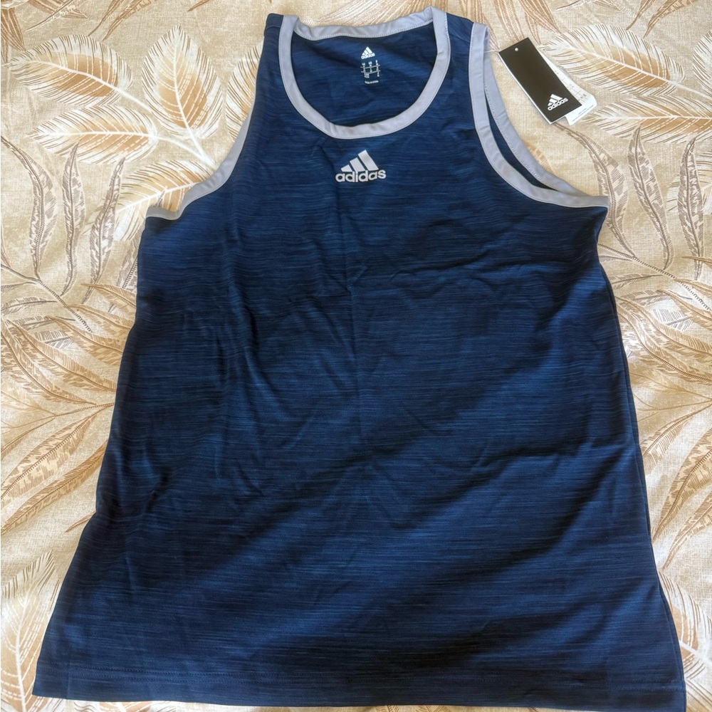 Adidas Dark Blue Athletic Tank